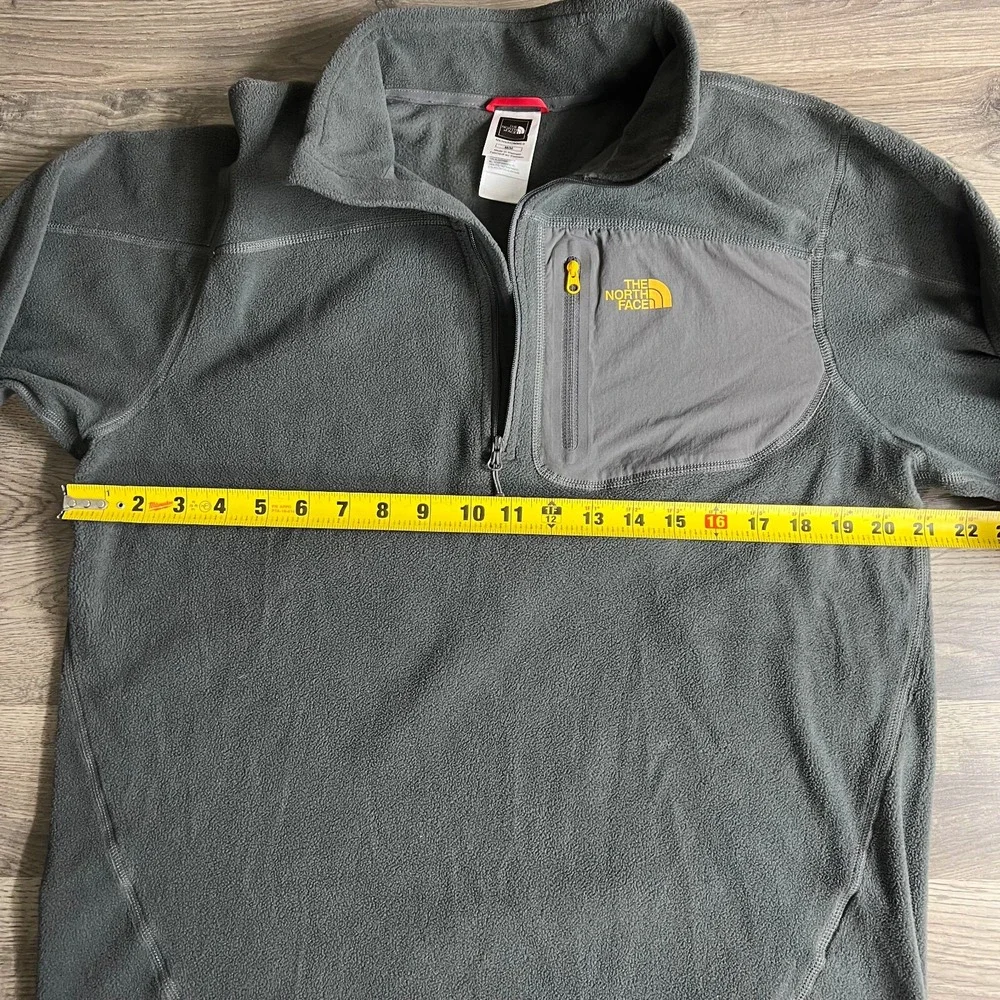 The North Face Sweatshirt Mens Medium 1/2 Zip Fleece Pullover Grey Pullover Gorp